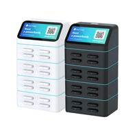 Estación de alquiler de cargador de teléfono de Sistema Compartido público de gran capacidad HeyCharge con 16 puertos de carga pago en línea para Hotel Mall
