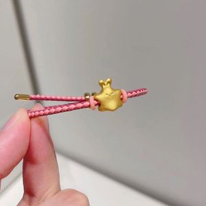 Star Rabbit Bracelet Pink Zinc Alloy Animal Zodiac Charm Women's Gift Jewelry - Product Image 1