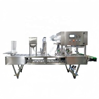 Machine automatique de remplissage et de scellage de gobelets pour beurre de cacahuète, yaourt, eau, jus – Équipement de remplissage et de scellage de gobelets en plastique pour usine alimentaire