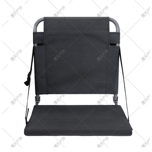 Silla Plegable para Caza al Aire Libre, Taburete Portátil de Acero para Camping y Pesca, Diseño Rectangular Minimalista en Color Negro - Product Image 5