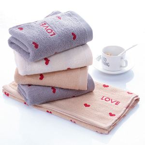 Serviette de bain en coton jacquard tissé rouge, épaisse et absorbante, chiffon de nettoyage pour cuisine, fourniture hôtelière OEM - Product Image 2