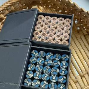 Punta de Taco de Billar Kamui Duradera de 14 mm, SS/S/<span class=keywords><strong>M</strong></span>/H, Transparente, con Caja de Madera para Jugadores de Billar - Product Image 2