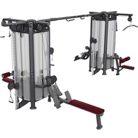 Équipement de musculation professionnel pour salle de sport, Machine Multi-Jungle 8 stations, Crossover à câbles robuste, Station de musculation multifonctionnelle