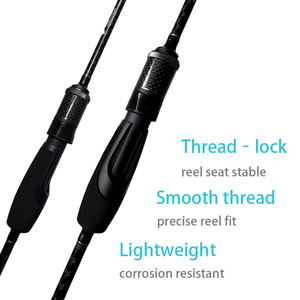 Canne à pêche spinning extra ultralégère en carbone de 6 pieds avec poignée EVA, poids de leurre 0,4-4g, pour la pêche en ruisseau et en eau douce (perche, truite) - Vente en gros - Product Image 2