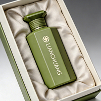 Flacon de parfum hexagonal vide en verre de designer avec pompe à sertir et capuchon personnalisé – Bouteille de parfum haut de gamme unique pour marque de luxe