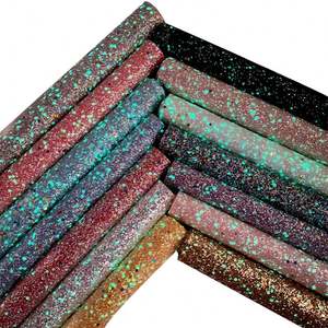 مقاس A4 و 54 بوصة (42 م) يتوهج في الظلام نسيج جلد صناعي لامع للأحذية - Product Image 3