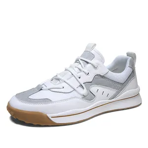Yeni modeller ihracat avrupa almanya deri erkek ayakkabısı sneakers toptan mens deri ayakkabı el yapımı düşük fiyatlar jinjiang