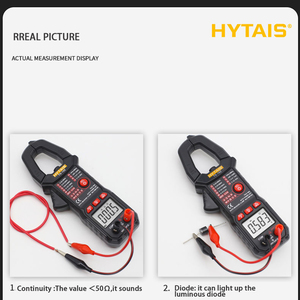 เครื่องทดสอบความจุความถี่ไดโอดแบบดิจิตอลอัตโนมัติเต็มรูปแบบ HYTAIS TS19Z มัลติมิเตอร์ 600V/600A TS19Z TS19Z - Product Image 2