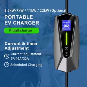 Cargador EV Móvil para Vehículo Eléctrico Gb/t Tipo 2 y Tipo 1, Estación de Carga Portátil para <span class=keywords><strong>Coche</strong></span> Evse Gbt 32a 16a 3.5kw 7kw Rápida - Product Image 2