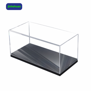 18*9*8cm <span class=keywords><strong>set</strong></span> di blocchi di costruzione del modello di auto vetrina Mini pressofuso in metallo auto antipolvere da collezione scatola di plastica per bambini giocattoli - Product Image 1