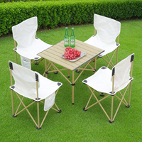 Meubles de jardin, table pliante portable pour patio, barbecue, camping, pique-nique