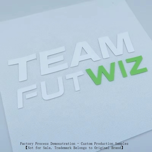 Cao Cấp Yc 3D Emboss Áo Sơ Mi Dày Phiên Bản Biểu Tượng Tùy Chỉnh Nhãn Với Số May Có Thể Giặt Quá Trình Mạ Chuyển Sticker Bao Bì - Product Image 4