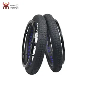 Piezas de silla de ruedas MUNIU 24*4,0 rueda de playa de silla de ruedas 24 pulgadas todo terreno rueda de nieve para silla de ruedas - Product Image 3