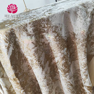 B083-vàng khách sạn bảng Bìa kim loại vòng tốt Jacquard <span class=keywords><strong>Damask</strong></span> Khăn trải bàn được sử dụng cho hộ gia đình với - Product Image 6