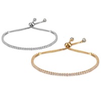 Vente en gros de bracelets légers en cristal de zircon de luxe haut de gamme bijoux frais et élégants pour anniversaires à la mode simples