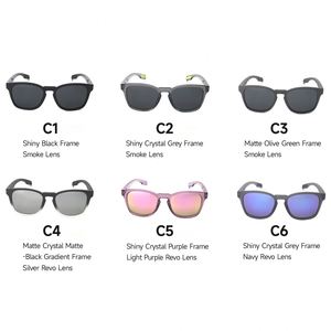 Customizable Women's TR90 Retro Square Full Rim Sunglasses Luxury Polarized UV400 Protection Anti-Glare Light Weight Comfortable - Product Image 6