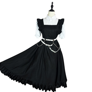 Twin Maid Costume Black White Chinese Style Cosplay Anime Outfit For Women Role Playing Game Dress Polyester Fiber Spring 2023 - Product Image 2