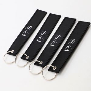 Porte-clés en tissu tissé personnalisé minimaliste avec monogramme pour la vente en gros, idéal pour les vêtements d'entreprise et les articles promotionnels - Product Image 4
