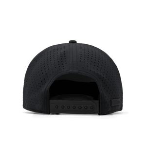 หมวกแก๊ปตาข่ายแบบกำหนดเอง OEM พร้อมโลโก้ 5 แผง ปีกโค้งเล็กน้อย แบบ Snapback ป้ายยางกันน้ำ หมวกกอล์ฟ - Product Image 4