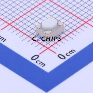TS-1145-C-A Tactile Switch SMD Switch Single Pole Single Throw Oval Button 2.6N Vertical Mount - Product Image 1