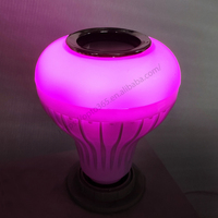 Ampoule LED intelligente à changement de couleur RGB, haut-parleur Bluetooth, musique, télécommande, décoration de chambre à coucher, salon, lampes, ampoule