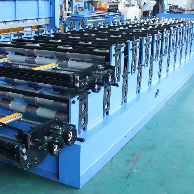 Double Layer IBR Roof Roll Forming Machine Galvanized Steel Tile Sheet ...