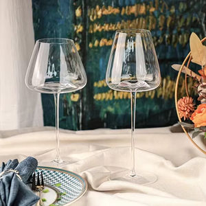 Juego de Copas de Vino de Cristal Hechas a Mano con Base Plana, Ultrafinas, para Vino Tinto, Blanco y Champán, Serie Flauta para Cenas Elegantes - Product Image 6