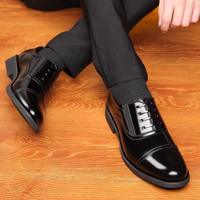 Chaussures habillées vintage en nylon pour hommes, style britannique, à bout pointu, avec trois œillets, tendance automne, pour affaires formelles
