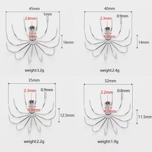 Stainless Steel Umbrella Design for Sea <strong>Fishing</strong> Super Strong 12 Claw 24 Claw Squid Jig Hooks - Product Image 5