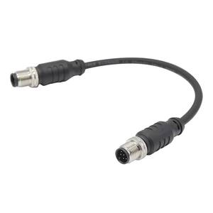 <b>Electrical</b> <b>Wires</b> Industrial Waterproof Connector M12 a Code Circular 6 Pin Male Plug to 8 Pin Male Plug Double Head Cable - Product Image 5