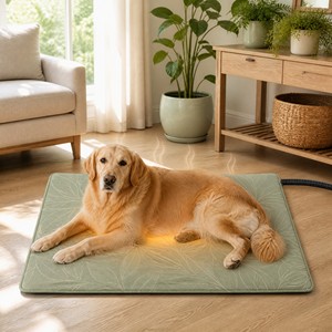 Coussin chauffant pour chien ZT, résistant aux morsures, en acier, imperméable, coussin chauffant pour animaux de compagnie - Product Image 1