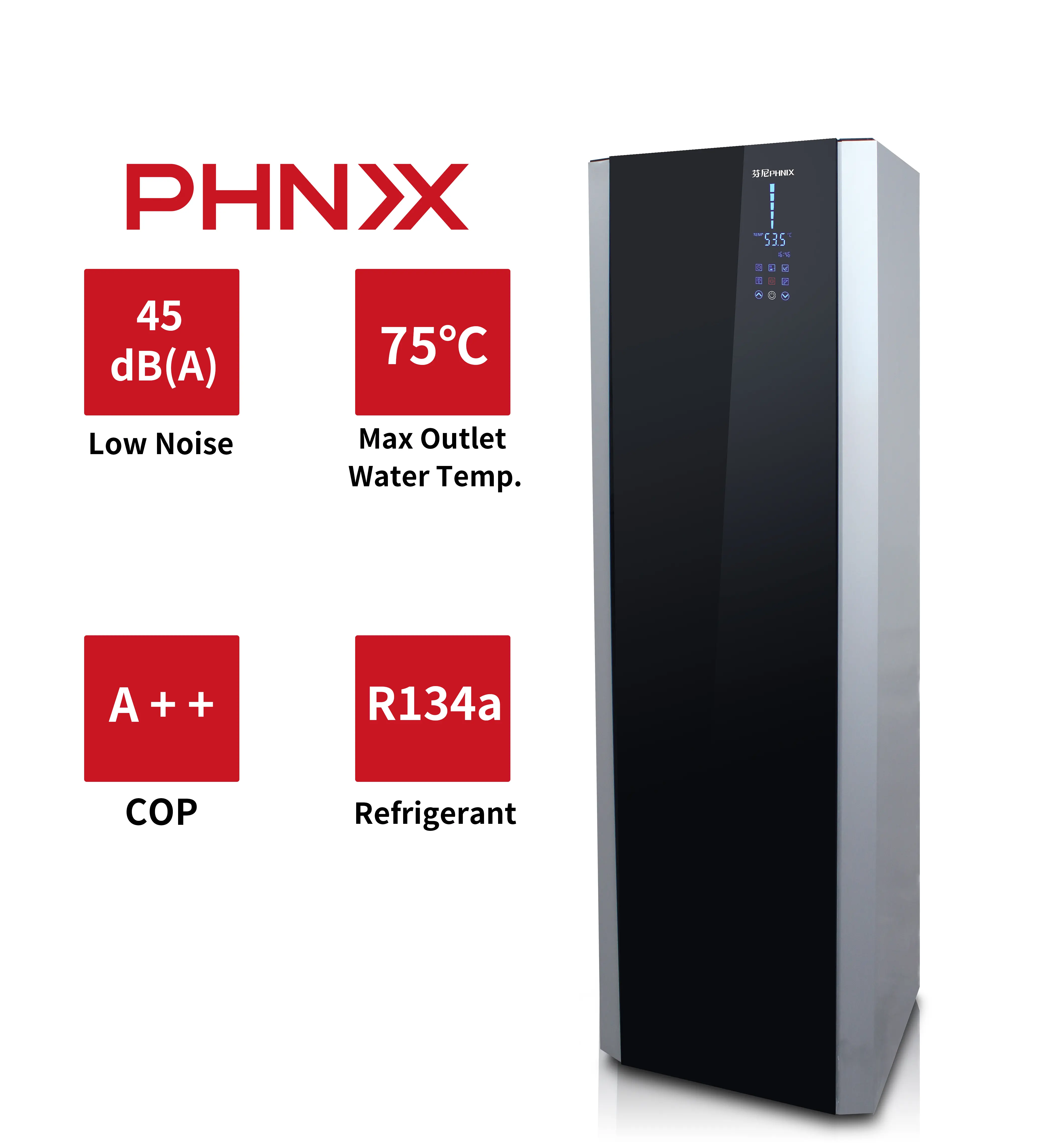 Phnix Hot Water Warmtepomp Leverancier Proveedor De Bomba De Calor Alles In Een Lucht Boiler Factory Brand Design water Boiler