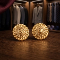 Kancing Baju dan Mantel Berbentuk Tidak Beraturan dari Logam Berlapis Elektroplating Dekoratif 15-27mm Buatan Tangan Buatan China Tersedia di Stok
