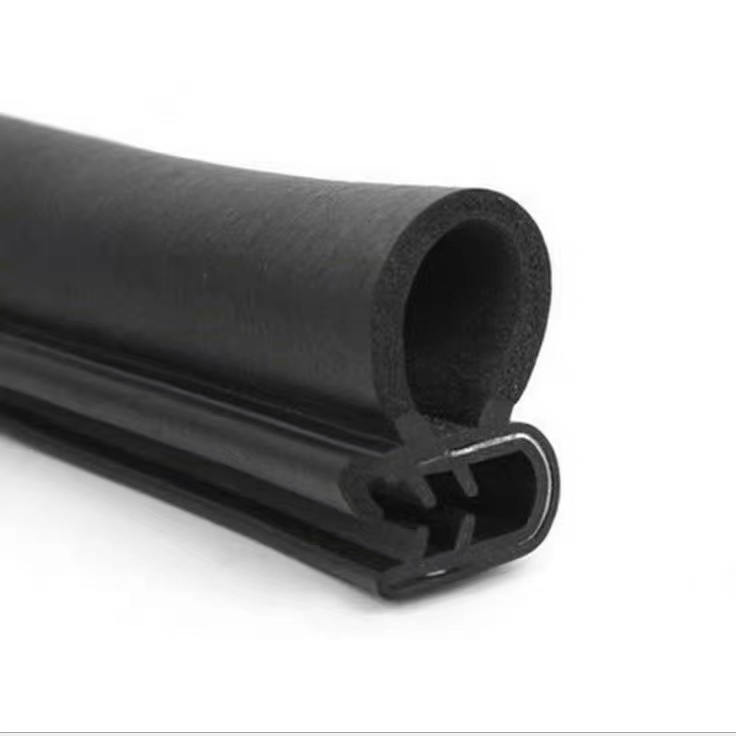 Cabinet door composite rubber seal strip with metal reinforced for cabinet