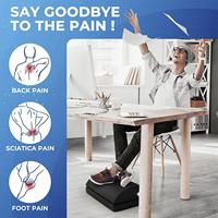 Repose-pieds pour sous le bureau au travail repose-pieds avec housse lavable repose-pieds en mousse à mémoire de forme avec 2 hauteurs réglables