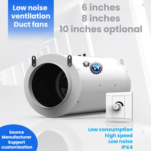 6/8/10 inch chuyển đổi tần số tiếng ồn thấp ao cá chăn nuôi hydroponics nhà kính nhà máy Ống tăng áp dòng chảy hướng trục <span class=keywords><strong>fan</strong></span> hâm mộ - Product Image 2