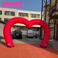Décoration de scène pour la Saint-Valentin 2026, arche gonflable en forme de cœur, ballons gonflables en forme de cœur pour la décoration de mariage