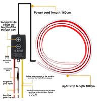 Auto LED Warnleuchte Außen RGB Hoodbeam Kit 500Lm Dynamisches Scan-Startsystem Mehrfarbiges DRL Tagfahrlicht