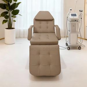 Lit de beauté multifonctionnel réglable pour le visage, la tête et le corps, en cuir, facile à nettoyer, pour salon de <span class=keywords><strong>spa</strong></span>, manucure, pédicure, <span class=keywords><strong>massage</strong></span> - Product Image 6