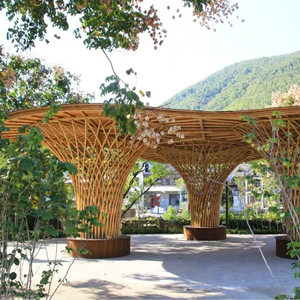 Yuzhu Bamboo Pavilion Various Size Light Luxury Outdoor Decorate - Product Image 1