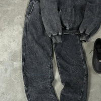 Ensemble sweat à capuche et pantalon de jogging décontracté en coton doux de haute qualité, couleur unie, coupe oversize