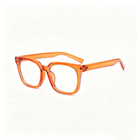 Lunettes anti-lumière bleue carrées rétro SM20021 - Monture légère en PC avec verres en résine transparente pour hommes et femmes
