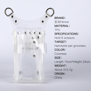 Impermeable transparente herramienta tijeras bolsa caso para estilista y mascotas peluquero - Product Image 6