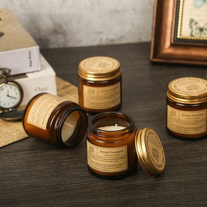 Bougies Cadeaux pour femmes et hommes Bougie d'aromathérapie parfumée à la maison Cire de soja Bougies ambre longue durée pour la fête des mères - Product Image 6
