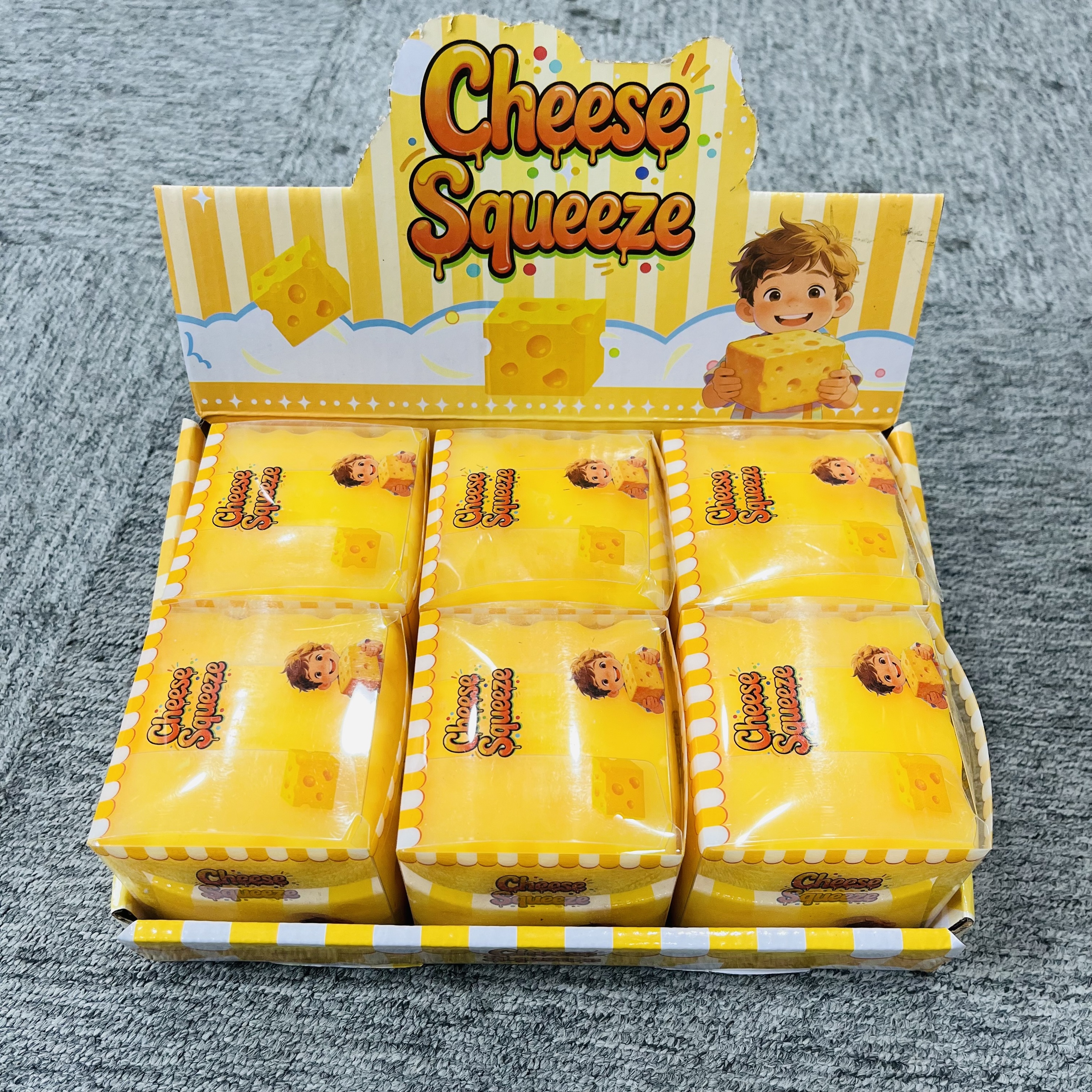 Squishy au fromage de 7,5 cm