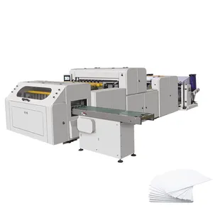 Intelligent roll to sheet A4 A3 paper plastic film cross cutting machine