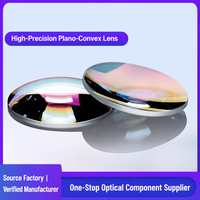 Lentilles optiques sphériques plano-convexes en verre, de qualité OEM, à transmission élevée, K9, à focale personnalisée, pour focalisation et collimation, vente en gros