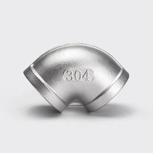 Coude à filetage interne en acier inoxydable 304 et 316L, connexion à 90° et à angle droit, 4 points, pour tuyaux d'eau, plomberie - Product Image 5