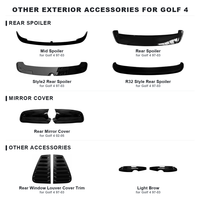 Pièces automobiles Aileron de coffre arrière Spoiler de toit arrière noir brillant style OT pour VW Golf 4 MK4 IV 1997-2000 2001 2002 2003