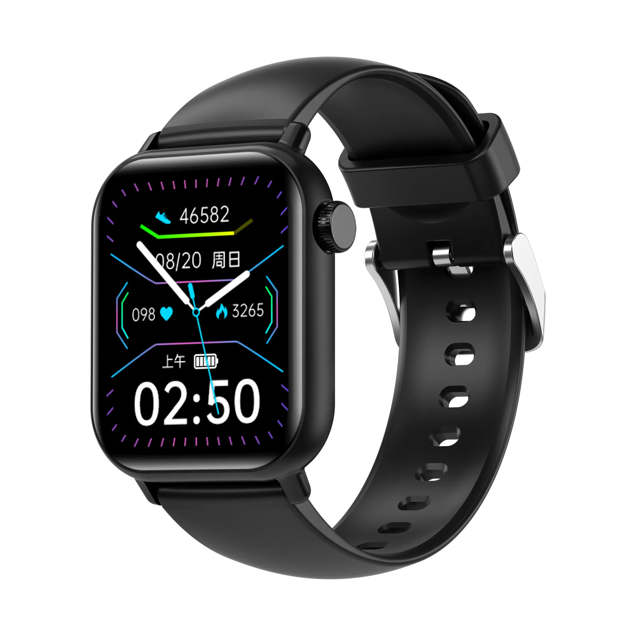 Mode Runde Aosman Smartwatch Anruf funktion Android Smart Watch Herren Wasserdichte Touch Sport Fitness Smart Uhren